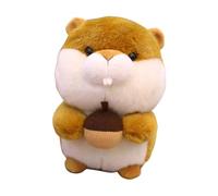 Gogogmee Peluche Écureuil Marron Clair de Noisette Peluche Décorative 20 CM Animalier Doux pour Garçon et Filles Présent D’Anniversaire et Décoration Maison pour Chambre et Salon