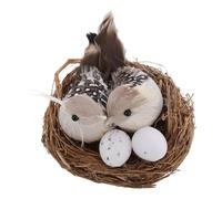 Gogogmee Pendentif Nid Doiseau Décoratif Faux Nids Décoration Dintérieur Accessoire De Cage À Oiseaux Mini Jardin