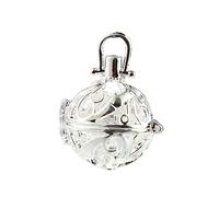 Gogogmee Pendentif Suspendu Géométrique 6 Pièces Boule Creuse Alliage Argenté, Accessoires Diy Pour Aromathérapie, Bijoux De Colliers Unisexes, Usage Quotidien Et Présent