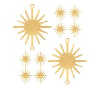 Gogogmee Pendentifs Soleil en Métal 30 Pcs, Connecteurs 22x26 Mm pour Fabrication de Bijoux, Breloques Artisanales DIY pour Bracelets et Colliers, Accessoires Créatifs Mini Charms Soleil