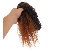 Gogogmee Perruque Tresse Africaine Cheveux Au Crochet Vague D'eau Des Extensions De Cheveux Fil Haute Température Brun