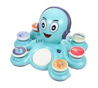 Gogogmee Pieuvre Musicale Lumineuse Électrique pour Garçon et Filles Dessin Animé avec Lumière LED Intégrée Couleur Bleue sans Batterie Instrument de Musique Éducatif pour Éveil et