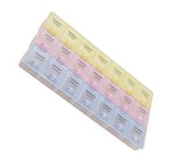 Gogogmee Pilulier De Voyage Plastique Réutilisable 21 Compartiments Étanche Couvercles Individuels Organiseur Semaine Pour Déplacements Usage Quotidien Compact