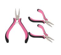 Gogogmee Pince à Extensions Cheveux 3 Orifices en Alliage Inoxydable Poignée Antidérapante Noire Outil Professionnel Compatible Micro-Anneaux et Nano-Anneaux pour Pose et Retrait Rapide