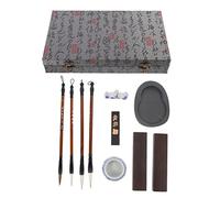 Gogogmee Pinceau Calligraphie Chinoise pour Étudiants Bâton Encre Compact Pinceau pour Pratique et Dessin Cadeau pour Débutants et Artistes