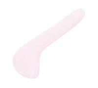 Gogogmee Planche Gua Sha Jade Rose Naturel pour Massage Visage et Yeux Outil Pierre Naturelle Forme Ergonomique Cuillère pour Soins Du Visage et Élimination Du Double Menton