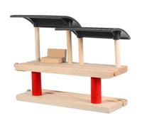 Gogogmee Plate-Forme de Gare Bois pour Garçon Fille Éducatif DIY Accessoire de Circuit Ferroviaire Sûr et Portable Favorise Créativité et Imagination