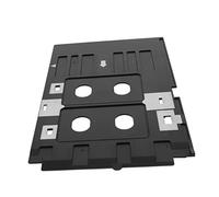 Gogogmee Plateau Impression PVC Antidérapant pour Cartes Identité Multi-usages Compatible Imprimantes Id Bac Pratique avec Double Emplacements