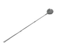 Gogogmee Plumeau à Toile D’Araignée avec Manche Télescopique 3 Sections Brosse Anti-Toiles D’Araignée en Poils Durs Gris Clair Outil de Nettoyage Polyvalent pour Plafonds Hauts