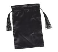 Gogogmee Pochette de Rangement Compacte à Cordon Noir avec Design Créatif à Pompons Trousse Portable pour Maquillage et Articles Divers pour Voyage et Organisation Quotidienne