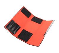 Gogogmee Pochette Noire en PU et Métal Résistante aux Rayures pour Pinces à Cils avec Compartiments Internes, Style, pour Usage Personnel et Techniciens des Cils