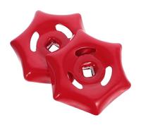 Gogogmee Poignée de Vanne D’Eau en Fer Moulé Trou Carré 6X6 MM Lot de 2 Volants Robustes pour Robinet Extérieur Roue de Poignée Industrielle Adaptée aux Vannes à Guillotine ’Arrêt