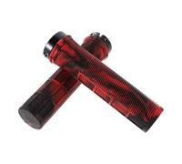 Gogogmee Poignées de Guidon VTT Antidérapantes en Caoutchouc TPR Système de Verrouillage Taille S135 Design Camouflage Noir et Rouge Lot de 2 Accessoires pour Vélo Tout-Terrain Usage