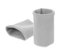 Gogogmee Poignets Côtelés Élastiques en Tissu Tubulaire Côtelé Gris, 1 Paire Taille Unique, Rallonge pour Manches et Bas de Pantalon, Bord-côte Tricoté Extensible pour Couture et