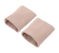 Gogogmee Poignets Côtelés Élastiques Marron Clair, 1 Paire de Bord-côtes Tricotés Extensibles, Remplacement de Manchettes pour Sweats à Capuche et Vestes, Tissu Côtelé Résistant