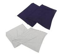 Gogogmee Poncho D'allaitement Multifonction pour Bébé et Mère, Lot de 2, Coton Doux, Couleurs Gris Clair et Bleu Marine, Protection Vent et Soleil, pour Allaiter en Extérieur
