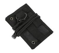 Gogogmee Porte-badge Tactique Noir Oxford avec Boucle Flexible Support Identification Portable pour Cartes Étudiant et Travail Protection Transparente et Lanière Tour de Cou Pratique