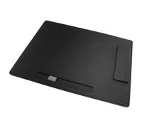 Gogogmee Porte-bloc Multifonction PU Noir Planche à Écrire Rigide Portable pour Bureau et Réunion Organiseur de Documents Léger et Résistant Fournitures de Bureau Pratiques
