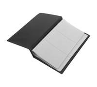 Gogogmee Porte-cartes de Visite Cartes Capacité Organiseur Professionnel Noir PU Résistant à Eau Poussière Carnet Portable Léger pour Hommes et Femmes