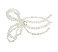 Gogogmee Porte Clés Nœud Perlé Élégant Décoration Polyvalente pour Téléphone Clés Accessoire Mode Décoloration