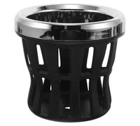 Gogogmee Porte-Gobelet pour Moto en Métal Argenté Support Filet Sécurisé pour Bouteilles et Gobelets Compatible Guidon de Scooter et Vélo Accessoire Pratique pour Balades et