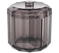 Gogogmee Porte-outils pour Cils en Acrylique : Boîte de Rangement Cosmétique à Trois Compartiments avec Couvercle, 8,9 X 8,6 Cm, pour Petits Objets à Poser sur Le Comptoir de La Salle de Bain.