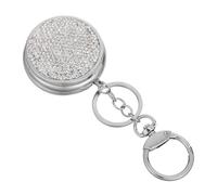 Gogogmee Porte-pilules Porte-clés Portable Blanc, Petite Boîte Organiseur de Comprimés avec Compartiments, Conteneur Léger pour Trousse de Voyage, Étui Pratique pour Paquet à Main et Usage