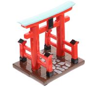 Gogogmee Porte Torii Miniature en Résine 1 Pièce Accessoire Décoratif pour Maison de Poupée Japonaise Modèle Mini Décoration de Scène DIY Ornement de Portail Décoratif pour Micro