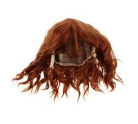 Gogogmee Postiche Courte Bou Orange Synthétique pour Femme - Style Bob -Long Ondulé - Cosplay Fêtes D’Halloween et Noël Confort Léger et Entretien Facile