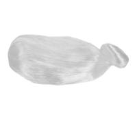 Gogogmee Postiche de Vieille Dame Blanche Synthétique Chignon Postiche de Costume Cosplay pour Femme Accessoire de Fête et Déguisement de Grand-Mère Facile à Porter Confortable et