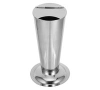 Gogogmee Pot Porte-pinces en Acier Inoxydable 304 Grand Format, Distributeur de Coton Conique Inversé, Bocal de Rangement Hygiénique pour Compresses et Outils de Laboratoire, Usage