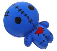 Gogogmee Poupée à Presser en Polyuréthane Bleue, Anti-Stress Halloween Compact, Poupée d'horreur Souple et Portable pour Soulager Le Stress, Décoratif Fantaisie Amusant