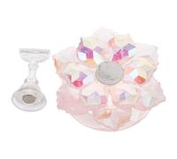 Gogogmee Présentoir à Ongles Magnétique Bougeoirs Coniques en Cristal, Support Coloré pour Faux Ongles, Lot Unique, Format Compact, pour Débutants et Professionnels, pour Entraînement Nail