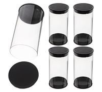 Gogogmee Présentoir Transparent pour Balles de Golf en Plastique, Lot de 5 Boîtes Portables Doubles pour 2 Balles, Étui Léger et Protecteur, Organisateur pour Rangement à Domicile