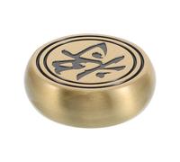 Gogogmee Presse-Papier Rond en Laiton Doré 3,9 Cm, Poids Robuste pour Bureau et Calligraphie, Bloc Porte-Papier Lourd en Métal, Accessoire Décoratif et Fonctionnel pour Maison et Espace