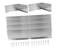 Gogogmee Protection Gouttière Aluminium Robuste Pare-éclaboussures Angle pour Toit Déviateur de Pluie Facile à Installer pour Protéger Maison et Murs Extérieurs