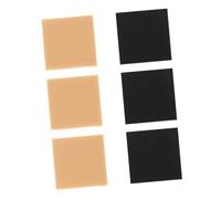 Gogogmee Protections Autocollantes 6 Pièces pour Talons Blocs, Coussinets en Caoutchouc et Semelles Noires, Accessoires Indispensables pour Chaussures à Talons Hautes