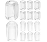 Gogogmee Protège-embouts de Cintre Transparents en Pvc, Lot de 40 Set de Pièces, Capuchons de Protection pour Extrémités Suspendre, Accessoires Industriels pour Quincaillerie, Protection