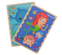 Gogogmee Puzzle Bois Éducatif pour Garçon Fille Jeu Apprentissage Préscolaire Bois Sûr Cognitif Montessori pour Développer la Coordination Œil-Main Mémoire des Tout-Petits