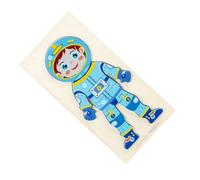 Gogogmee Puzzle Éducatif Astronaute pour Garçon Fille Casse-tête Bois Éducatif Éveil pour Garçon Fille et Tout- Apprentissage Corps Humain et Développement Motricité Fine