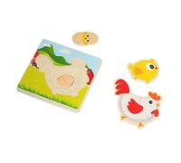 Gogogmee Puzzle Éducatif Bois pour Garçon Fille Puzzle Encastrements Animaux Bois pour Développement Créatif et Coordination Main-œil Cadeau pour Garçon Fille Bas Âge