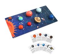 Gogogmee Puzzle Système Solaire Bois Modèle Educatif pour Garçon Fille Dès Ans Apprentissage Espace et Astronomie Puzzle Ludique et Facile à Assembler