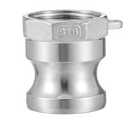 Gogogmee Raccord Rapide à Came de Type A Dn25 en Acier Inoxydable Résistant la Corrosion, Coupleur Fileté Femelle Npt, Adaptateur pour Tuyaux Industriels, Usage Hydraulique et Plomberie