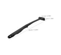 Gogogmee Rasoir de Dos pour Homme avec Manche Réglable Triple Lame Courbée pour Épilation Précise Du Corps Rasoir Manuel pour Rasage Humide et Sec Outil de Toilettage Portable Noir