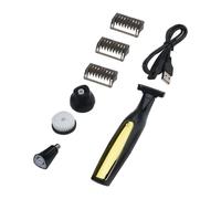 Gogogmee Rasoir Électrique Homme Multi-fonctions USB Rechargeable Tondeuse Barbe Nez Corps Étanche Portable Compact