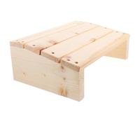Gogogmee Repose-Pieds en Bois Massif Beige Ergonomique Incliné Antidérapant pour Bureau à Domicile Bureau Améliore la Santé
