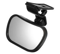 Gogogmee Rétroviseur Intérieur de Voiture pour Garçon et Filles Miroir Réglable Noir Résistant aux Chocs Fixation Facile Surveillance Bébé en Voiture