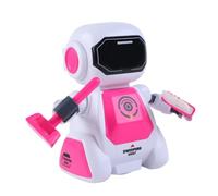 Gogogmee Robot Dansant Éducatif Télécommandé pour Garçon Fille Musical avec Lumières Clignotantes Mouvement Automatique et Fonction Éducative pour Développement Cognitif Robot Rose pour
