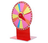 Gogogmee Roue de Récompense Rotative PVC Métal pour Jeux de Fête et Événements Accessoire Loterie DIY Plateau Tournant pour Animations Familiales et Commerciales