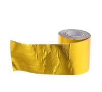 Gogogmee Ruban Adhésif Haute Température Aluminium Fibre pour Bouclier Thermique Auto-adhésif Isolant Résistant Chaleur pour Échappement Voiture et Systèmes Turbo Bande et Ajustable